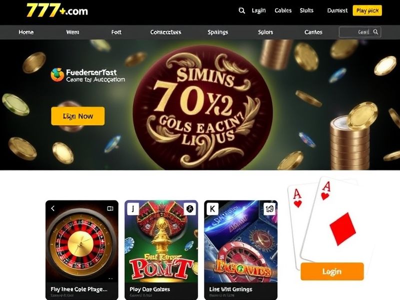 Welcome to Plus 777 Com Login, the ultimate destination for online gambling enthusiasts. Discover exclusive casino games, live dealers, and real money betting opportunities. Log in now for daily bonuses and secure gameplay.